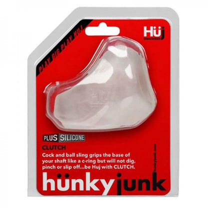 Hunkyjunk Clutch Cock & Ball Sling Ice Clear - Bondage - www.Coyha.com