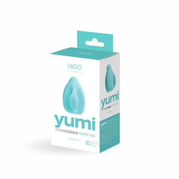 Vedo Yumi Rechargeable Finger Vibe - Tease Me Turquoise - Vibrators - www.Coyha.com