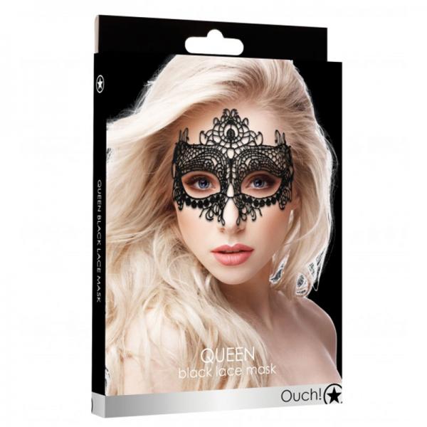 Ouch Queen Black Lace Mask Black O/S - Sexy Wear - www.Coyha.com