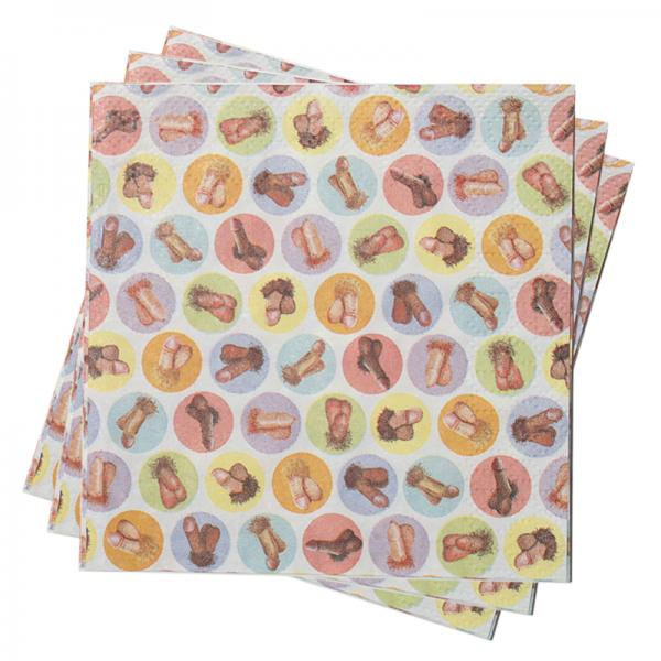 Mini Penis Napkins Pack Of 8 - Extras - www.Coyha.com