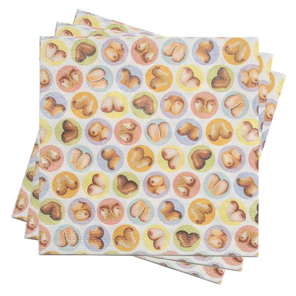 Mini Boob Napkins Pack Of 8 - Extras - www.Coyha.com