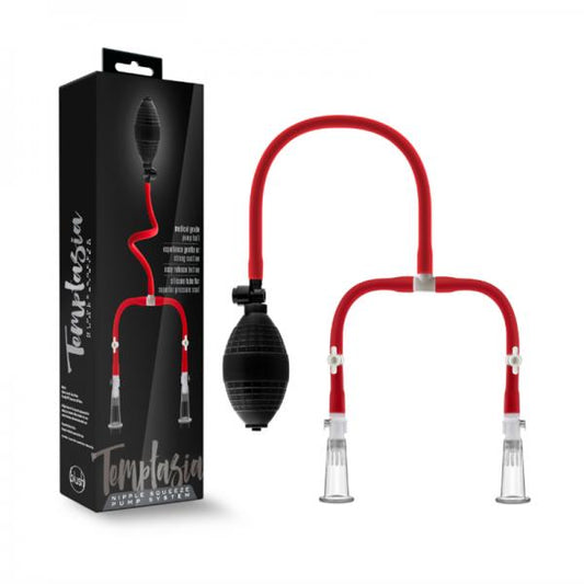 Temptasia - Nipple Squeeze Pump System - Black - Bondage - www.Coyha.com