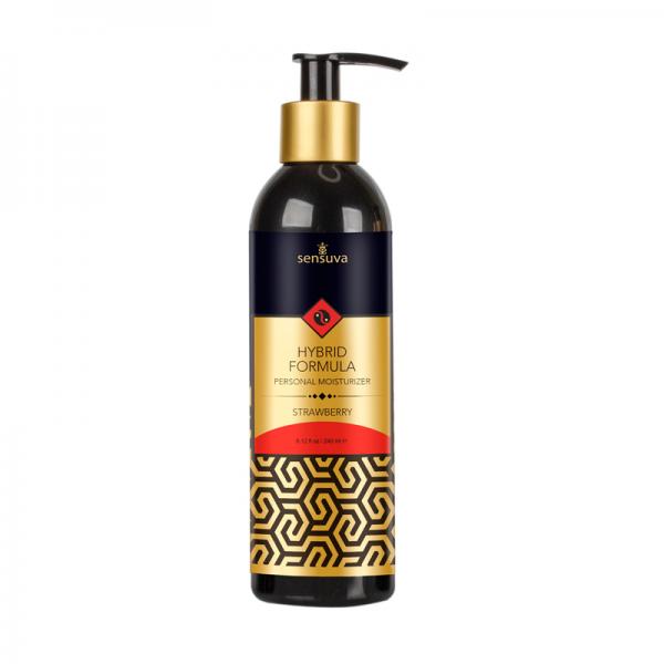 Sensuva Hybrid Personal Moisturizer - Strawberry 8 Fl. Oz. Bottle - Lubes & Lotions - www.Coyha.com