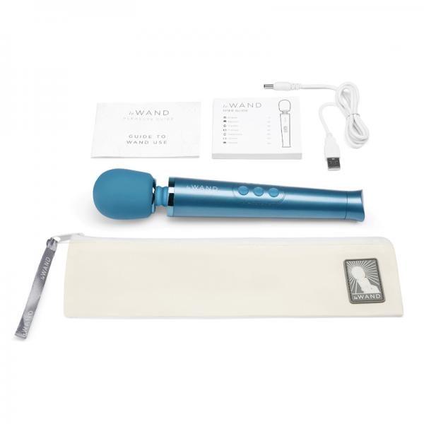 Le Wand Petite Blue Rechargeable Massager - Vibrators - www.Coyha.com