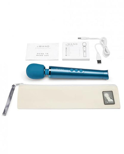 Le Wand Petite Blue Rechargeable Massager - Vibrators - www.Coyha.com