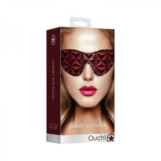 Luxury Eye Mask - Burgundy - Bondage - www.Coyha.com