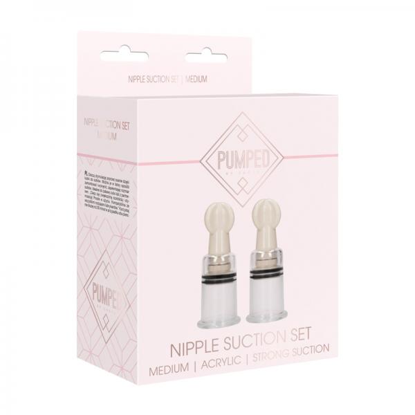 Pumped - Nipple Suction Set Medium - Rose - Bondage - www.Coyha.com