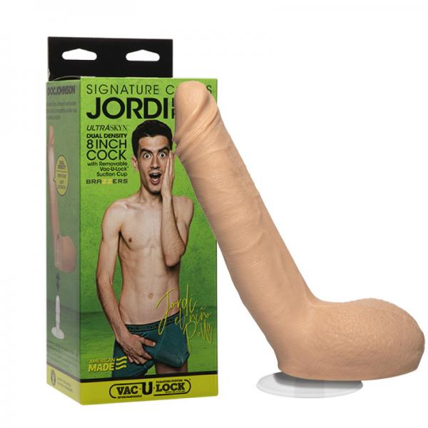 Signature Cocks Jordi El Nio Polla 8 Inch Ultraskyn Cock With Removable Vac-u-lock Suction Cup Vanil - Dildos - www.Coyha.com