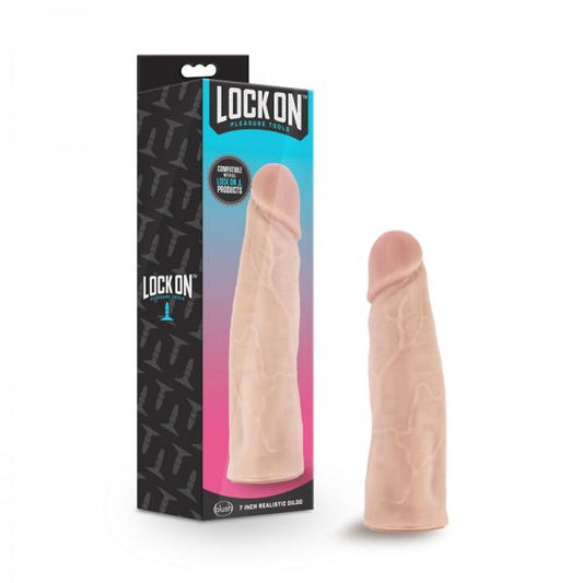 Lock On - 7 Inch Realistic Lock On Dildo - Vanilla - Dildos - www.Coyha.com