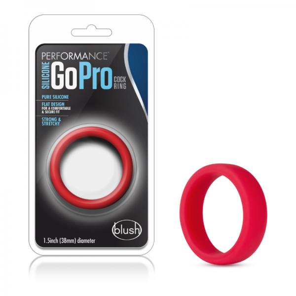 Performance - Silicone Go Pro Cock Ring - Red - Men's Toys - www.Coyha.com