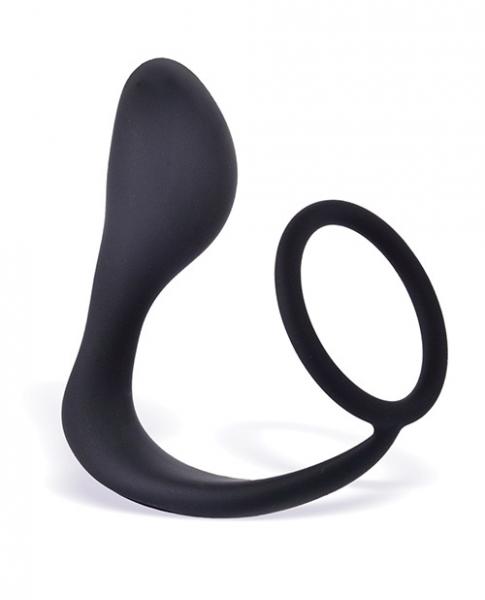 P-Zone Ring Prostate Massager & Cock Ring Black - Anal Toys - www.Coyha.com