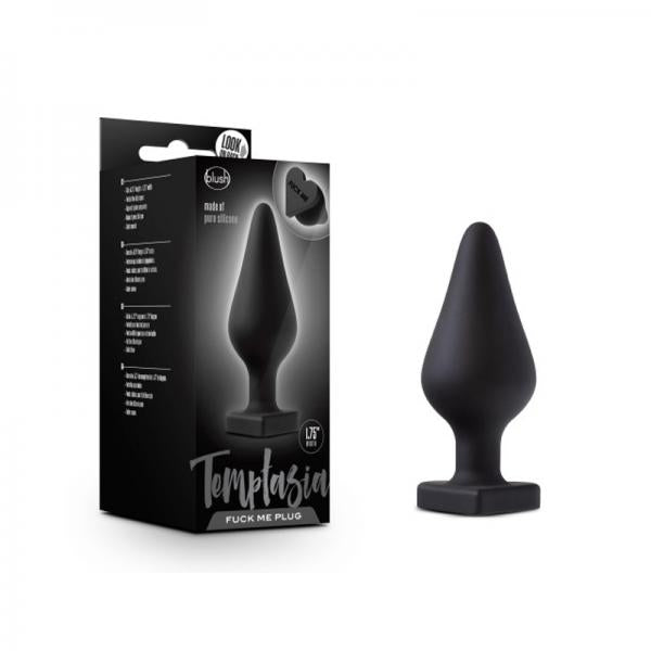 Temptasia Fuck Me Butt Plug Black - Anal Toys - www.Coyha.com