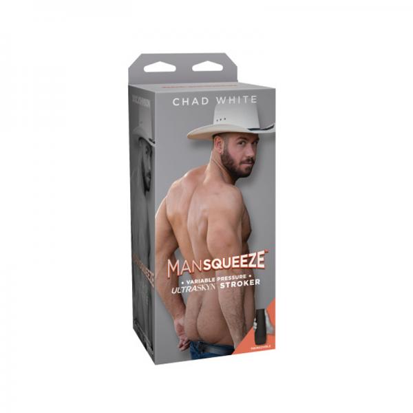 Man Squeeze - Chad White - Ultraskyn Stroker - Ass Vanilla - Men's Toys - www.Coyha.com