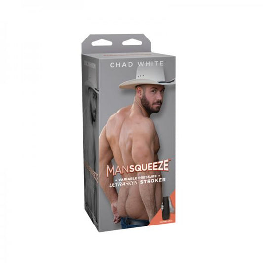 Man Squeeze - Chad White - Ultraskyn Stroker - Ass Vanilla - Men's Toys - www.Coyha.com