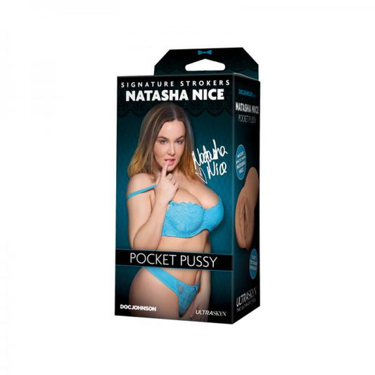 Signature Strokers - Natasha Nice - Ultraskyn Pocket Pussy Vanilla - Men's Toys - www.Coyha.com