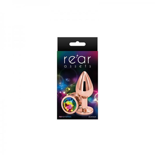 Rear Assets Rose Gold Medium Rainbow - Anal Toys - www.Coyha.com