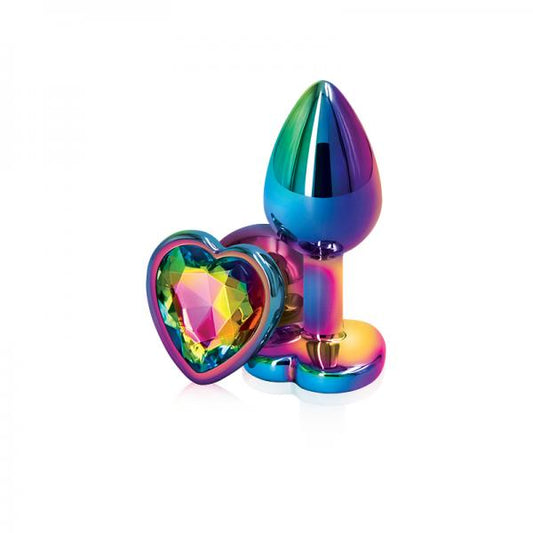 Rear Assets Mulitcolor Heart Small Rainbow - Anal Toys - www.Coyha.com