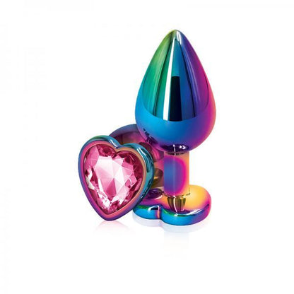 Rear Assets Mulitcolor Heart Medium Pink - Anal Toys - www.Coyha.com