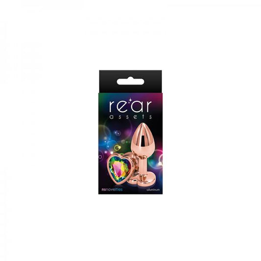 Rear Assets Rose Gold Heart Small Rainbow - Anal Toys - www.Coyha.com