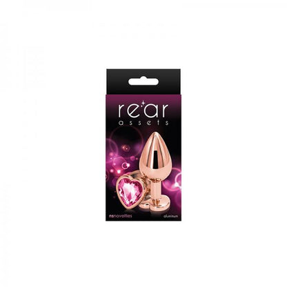 Rear Assets Rose Gold Heart Medium Pink - Anal Toys - www.Coyha.com