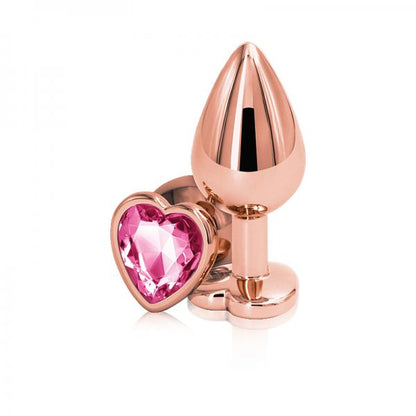 Rear Assets Rose Gold Heart Medium Pink - Anal Toys - www.Coyha.com