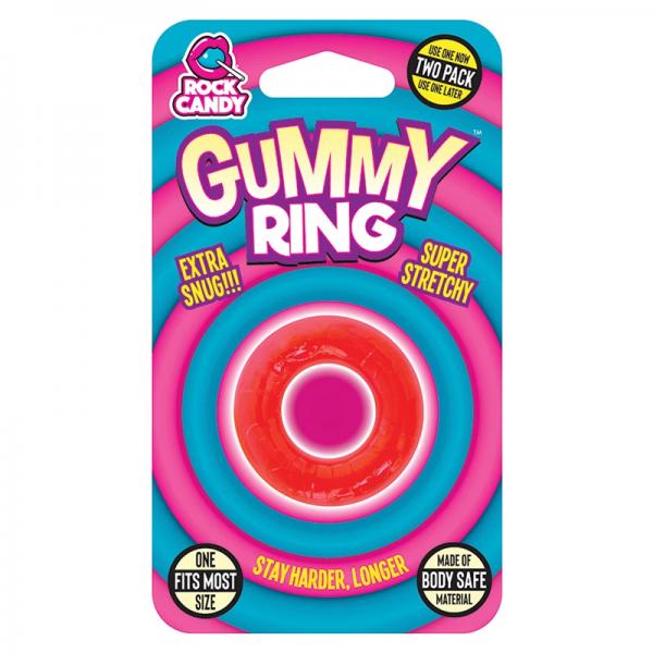 Gummy Ring - Red - Men's Toys - www.Coyha.com