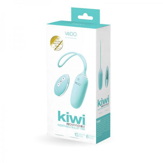 Vedo Kiwi Rechargeable Insertable Tease Me Turquise Bullet - Vibrators - www.Coyha.com