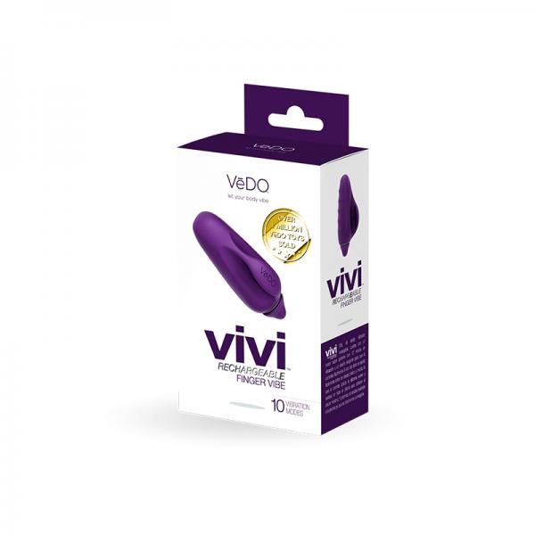 Vive Rechargeable Finger Vibe Deep Purple - Vibrators - www.Coyha.com