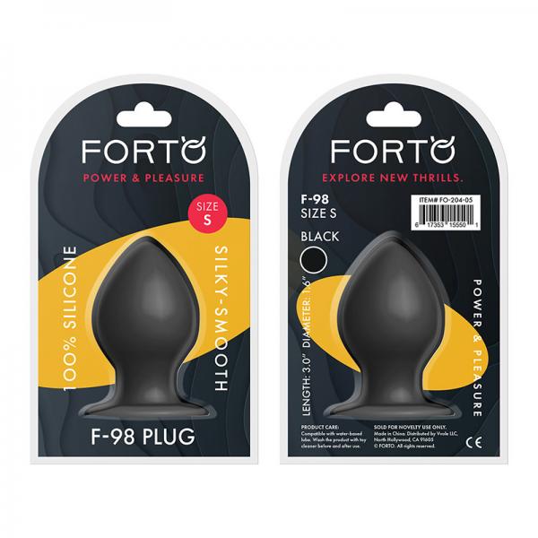 Forto F-98: Cone Small Black - Anal Toys - www.Coyha.com