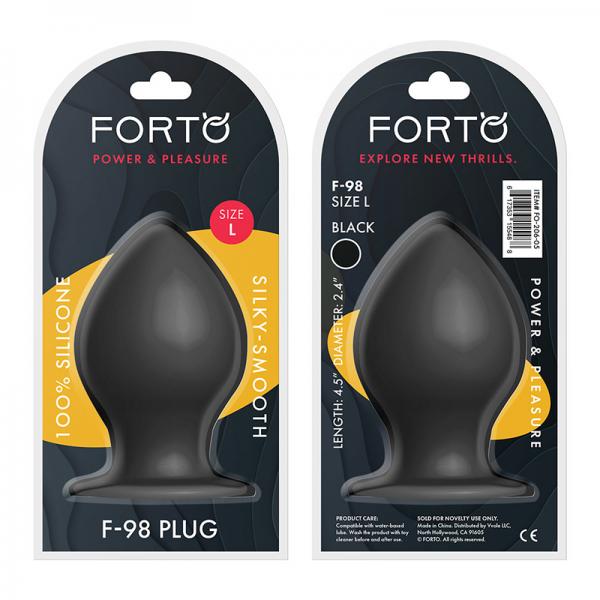 Forto F-98: Cone Large Black - Anal Toys - www.Coyha.com