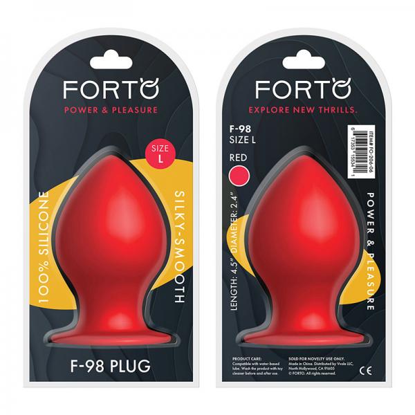 Forto F-98: Cone Large Red - Anal Toys - www.Coyha.com