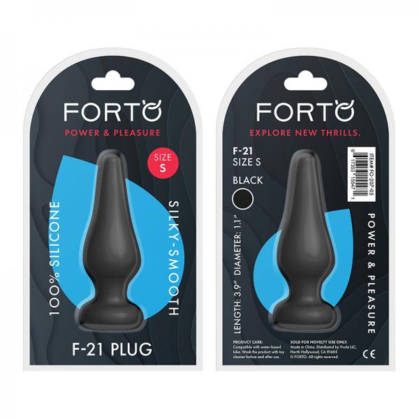 Forto F-21: Tear Drop Small Black - Anal Toys - www.Coyha.com