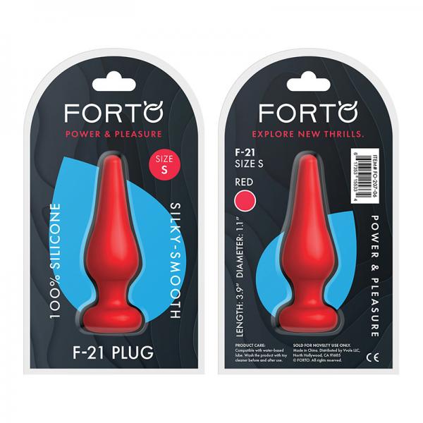 Forto F-21: Tear Drop Small Red - Anal Toys - www.Coyha.com