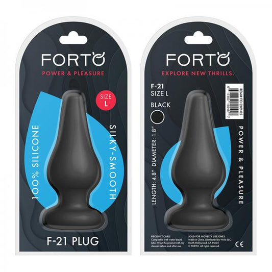 Forto F-21: Tear Drop Large Black - Anal Toys - www.Coyha.com