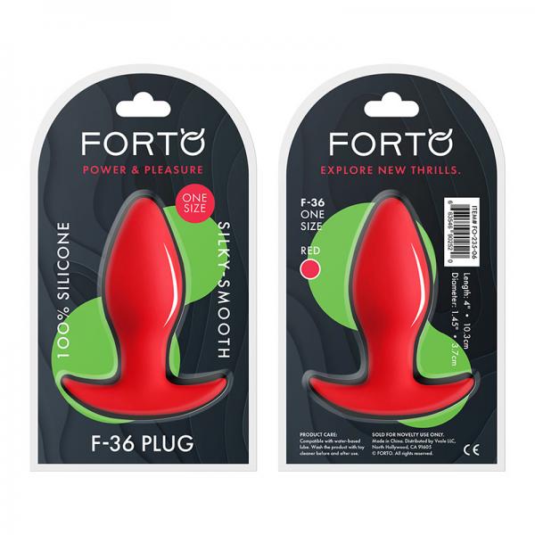 Forto F-36: Silicone T Plug Red - Anal Toys - www.Coyha.com