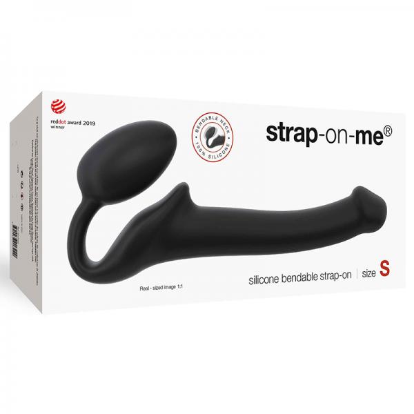 Strap-on-me Semi-realistic Bendable Strap-on Black Size S - Dildos - www.Coyha.com