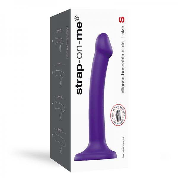 Strap-on-me Semi-realistic Dual Density Bendable Dildo Purple Size S - Dildos - www.Coyha.com