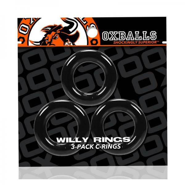 Oxballs Willy Rings 3-pack Cockrings O/s Black - Anal Toys - www.Coyha.com