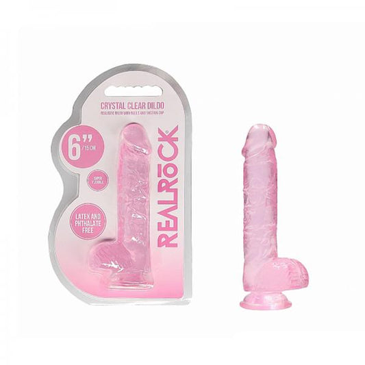 Realrock Realistic Dildo 6in Pink - Dildos - www.Coyha.com