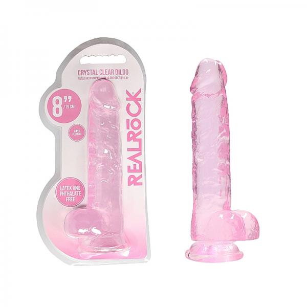 Realrock Realistic Dildo With Balls 8in Pink - Dildos - www.Coyha.com