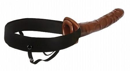 Chocolate Dream 10 inch Hollow Strap-On - Men's Toys - www.Coyha.com