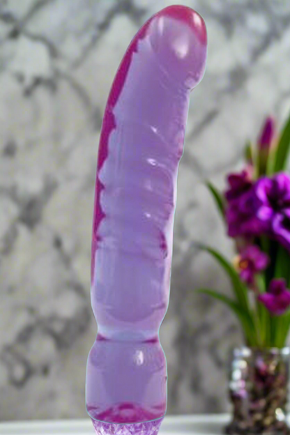 Crystal-Jellies-Big-Boy-12-Inch-Dildo-Purple - Dildos - www.Coyha.com