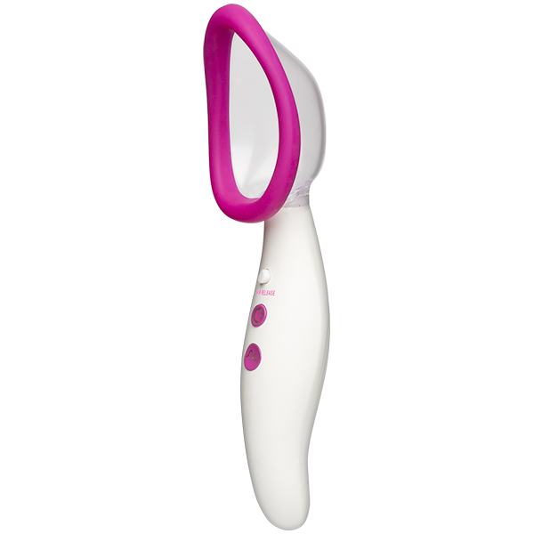 Doc Johnson Automatic Pussy Pump Vibrating Pink White - Vibrators - www.Coyha.com