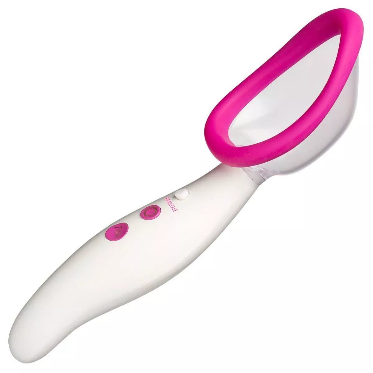 Doc Johnson Automatic Pussy Pump Vibrating Pink White - Vibrators - www.Coyha.com