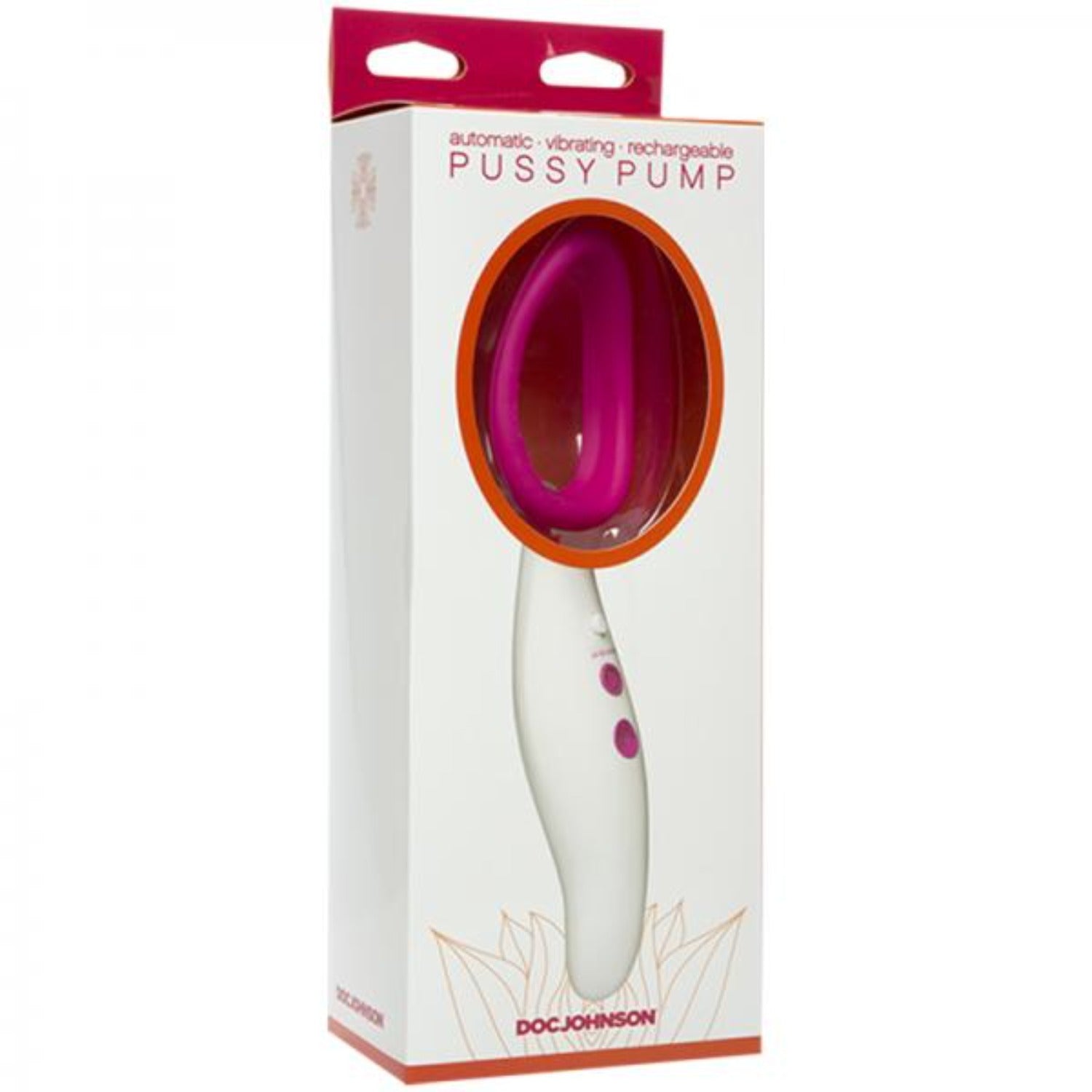 Doc Johnson Automatic Pussy Pump Vibrating Pink White - Vibrators - www.Coyha.com