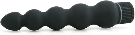 Doc Johnson Black Magic 7 inch Ribbed Vibrator - Anal Toys - www.Coyha.com