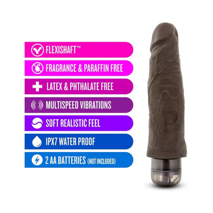 Dr. Skin #14 Chocolate 8 Inch Vibrator Vibrators - www.Coyha.com