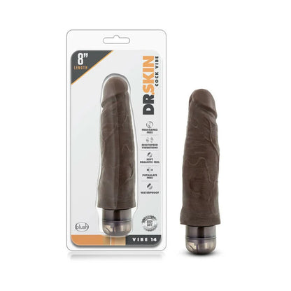 Dr. Skin #14 Chocolate 8 Inch Vibrator Vibrators - www.Coyha.com