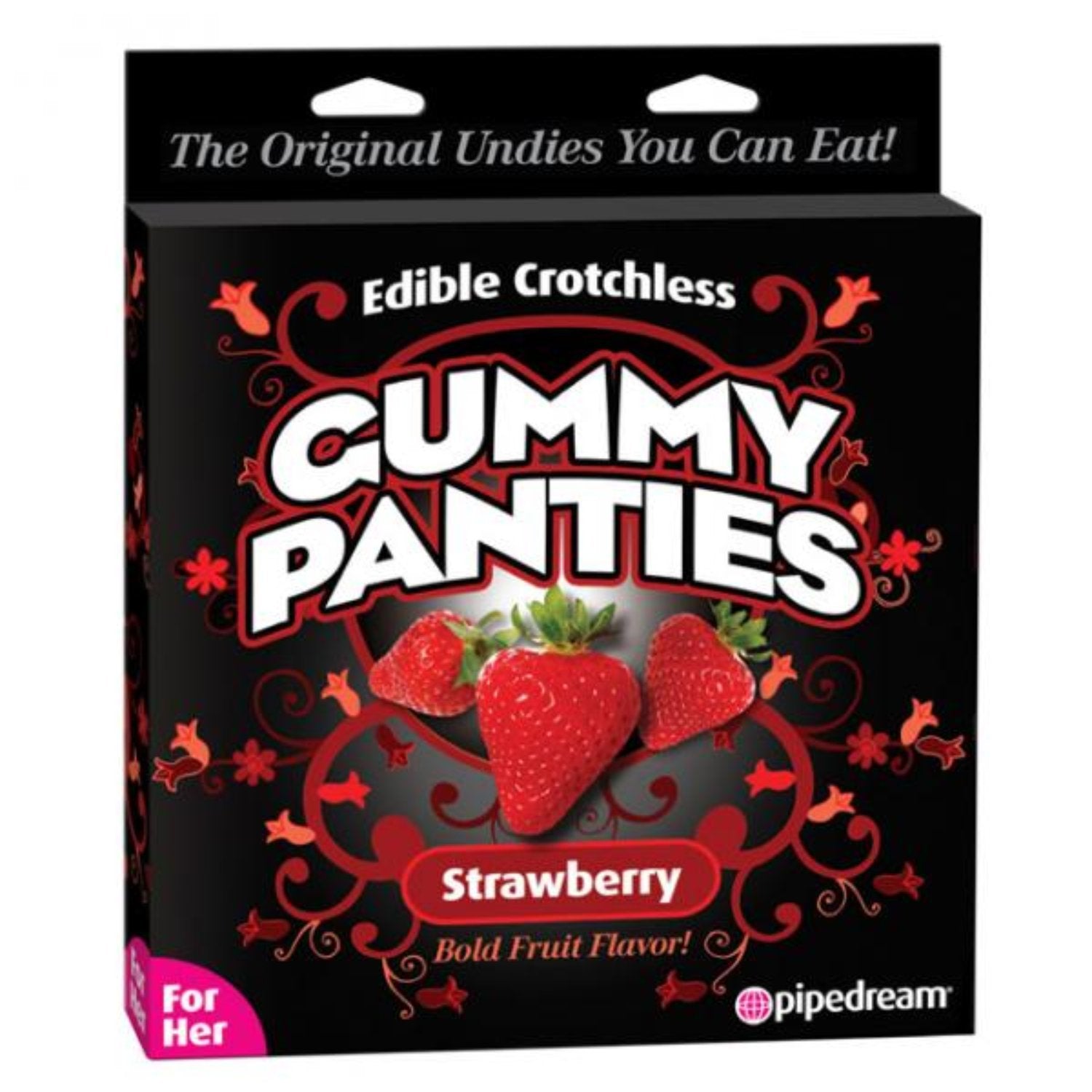 Edible Crotchless Gummy Panties Strawberry - Extras - www.Coyha.com