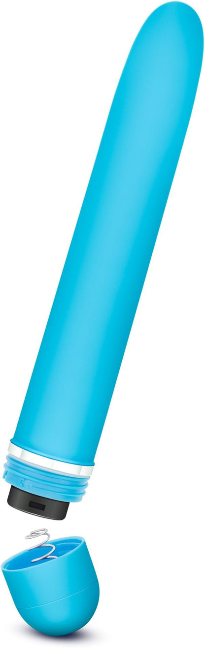 Luxuriate Silky Smooth 7 Inch Vibrator Blue - Vibrators - www.Coyha.com